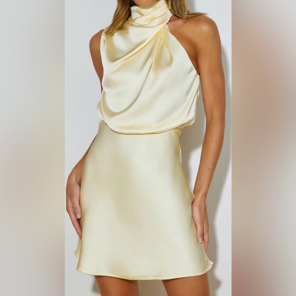 Hello Molly Easy Style Satin Mini Dress